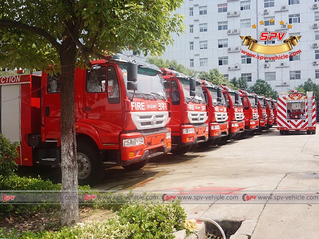 Bulk View of Fire Apparatus-Sinotruck